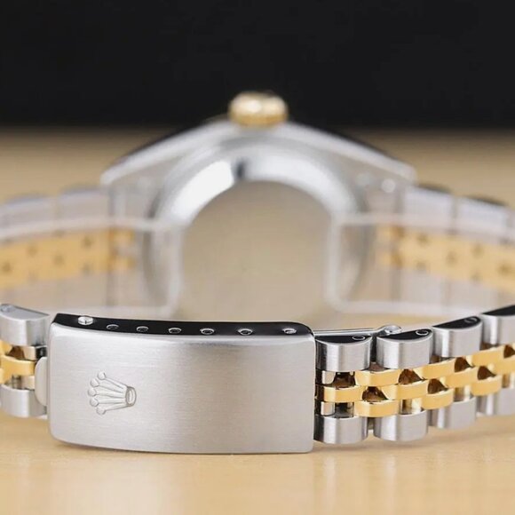 Rolex Ladies Two Tone Yellow 18k Gold Watch - Picture 5 of 6